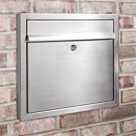 stainless steel box rail lock|stainless wall mount locking mailbox.